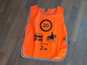 Gilet de sécurité fluo cavalier