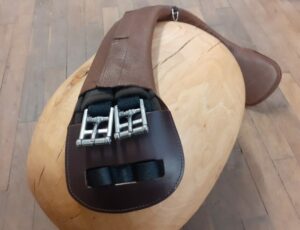 Boucles de la sangle Mattes gainée en cuir